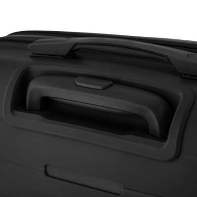 Набір валіз 2E, Aero, поліпропілен, (M+S),TSA, 4 колеса, EXP, чорний (2E-SPP-AERO-SET2-BK)