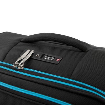 Набір валіз 2E, Trek, (L+M+S), TSA, 4 колеса, + 3 рюкзаки Cabin (2E-BPET-CABIN-BK), поліестр, чорний (2E-SPE-TREK-SET6-BK)