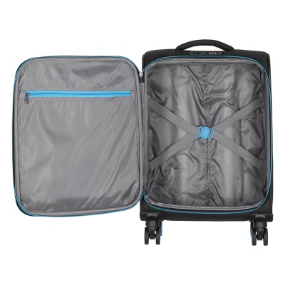 Набір валіз 2E, Trek, (L+M+S), TSA, 4 колеса, + 3 рюкзаки Cabin (2E-BPET-CABIN-BK), поліестр, чорний (2E-SPE-TREK-SET6-BK)