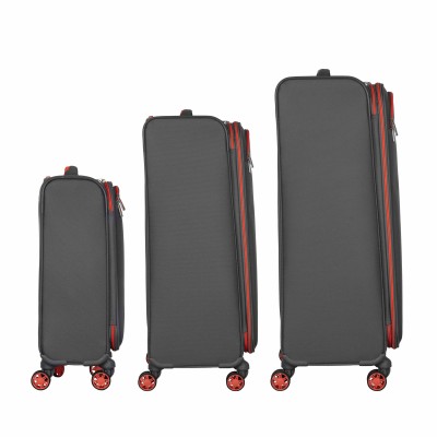 Набір валіз 2E, Trek, (L+M+S), TSA, 4 колеса, + 3 рюкзаки Cabin (2E-BPET-CABIN-GR), поліестр, сірий (2E-SPE-TREK-SET6-GR)