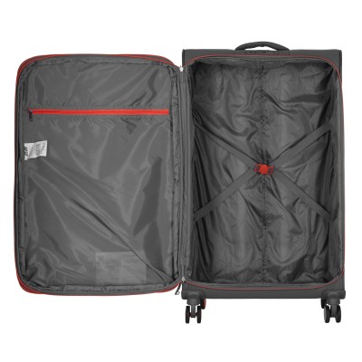 Набір валіз 2E, Trek, (L+M+S), TSA, 4 колеса, + 3 рюкзаки Cabin (2E-BPET-CABIN-GR), поліестр, сірий (2E-SPE-TREK-SET6-GR)