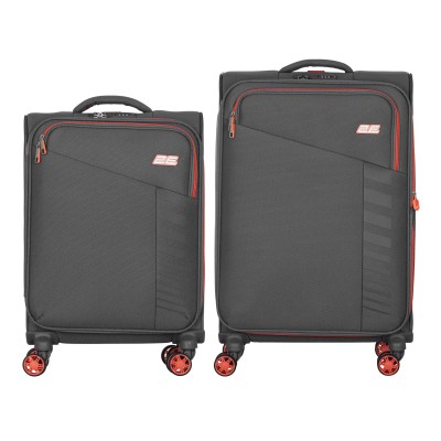 Набір валіз 2E, Trek, (M+S), TSA, 4 колеса, + 2 рюкзаки Cabin (2E-BPET-CABIN-GR), поліестр, сірий (2E-SPE-TREK-SET4-GR)