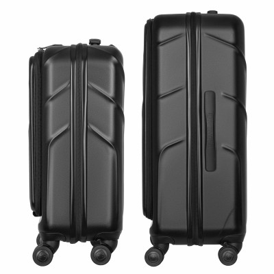 Набір валіз Wenger Amplix Hardside, полікарбонат, (S+M), TSA, 4 колеса, EXP, чорний (653332)