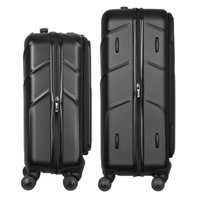 Набір валіз Wenger Amplix Hardside, полікарбонат, (S+M), TSA, 4 колеса, EXP, чорний (653332)