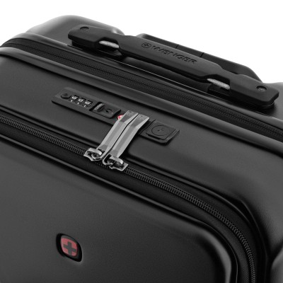 Набір валіз Wenger Amplix Hardside, полікарбонат, (S+M), TSA, 4 колеса, EXP, чорний (653332)