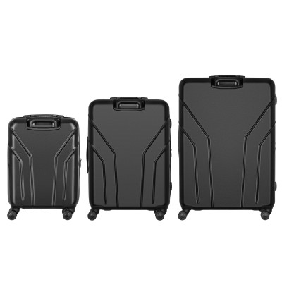 Набір валіз Wenger Amplix Hardside, полікарбонат, (S+M+L), TSA, 4 колеса, EXP, чорний (653335)