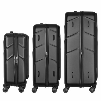 Набір валіз Wenger Amplix Hardside, полікарбонат, (S+M+L), TSA, 4 колеса, EXP, чорний (653335)