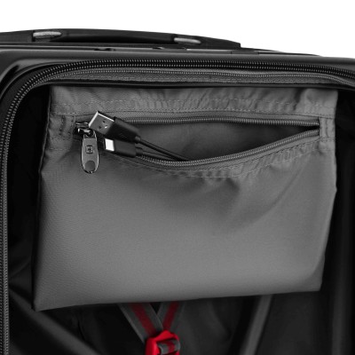 Набір валіз Wenger Amplix Hardside, полікарбонат, (S+M+L), TSA, 4 колеса, EXP, чорний (653335)