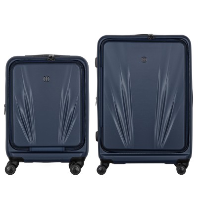 Набір валіз Wenger Skyon Hardside, полікарбонат, (S+L), TSA, 4 колеса, розширення, темно-синій (653571)
