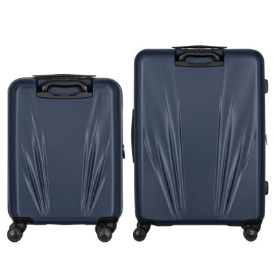 Набір валіз Wenger Skyon Hardside, полікарбонат, (S+L), TSA, 4 колеса, розширення, темно-синій (653571)