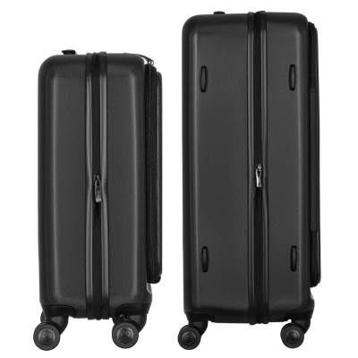 Набір валіз Wenger Skyon Hardside, полікарбонат, (S+L), TSA, 4 колеса, розширення, чорний (653569)
