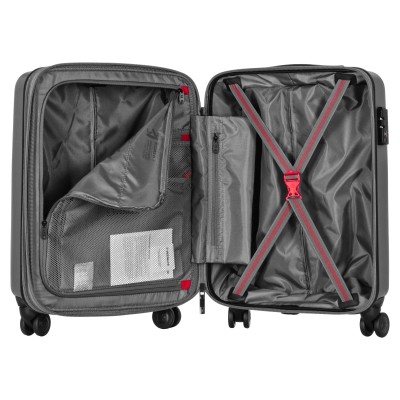 Набір валіз Wenger, Motion 3 в 1, (S,M,L), пластик, 4 колеса, сірий (612711)