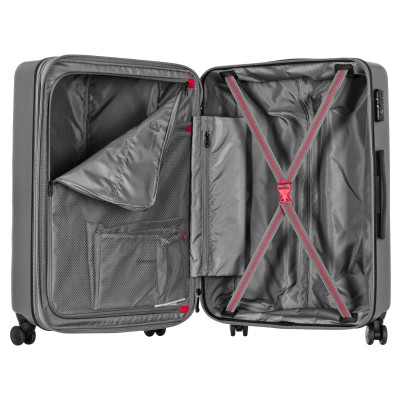 Набір валіз Wenger, Motion 3 в 1, (S,M,L), пластик, 4 колеса, сірий (612711)