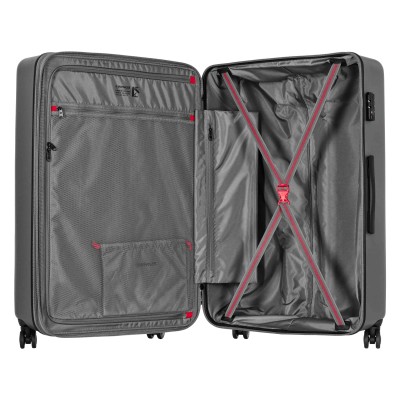 Набір валіз Wenger, Motion 3 в 1, (S,M,L), пластик, 4 колеса, сірий (612711)