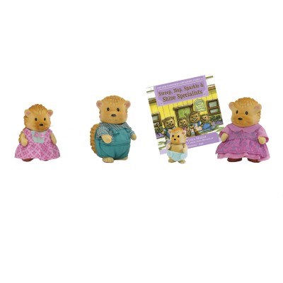 Набір фігурок Li`l Woodzeez Сім'я Їжачків 4од, книжка EN (6002M)