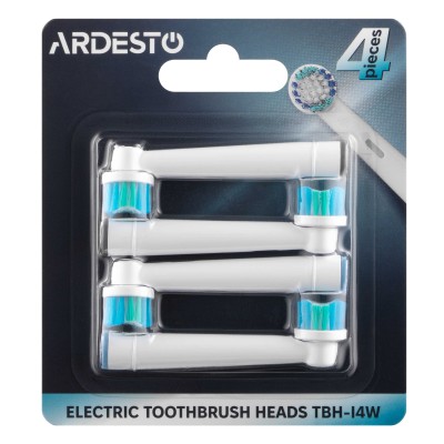 Насадка до електричних зубних щіток Ardesto, 4 шт. в комплекті (TBH-I4W)