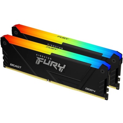 Пам'ять ПК Kingston DDR4 16GB KIT (8GBx2) 3200 FURY Beast RGB