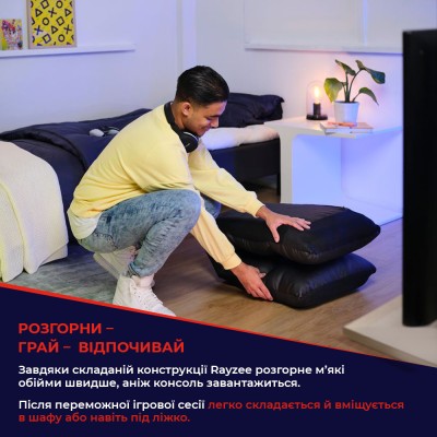 Підлогове крісло Trust GXT 718 Rayzee, ПУ шкіра, чорний (25071_TRUST)