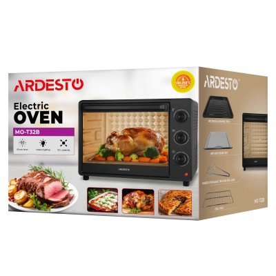Піч електрична ARDESTO, 32л, 1525Вт, механіч., чорний (MO-T32B)
