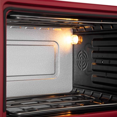 Піч електрична ARDESTO, 70л, 2000Вт, механіч., подвійне скло, рожен, малиновий (MEO-S70RRB)