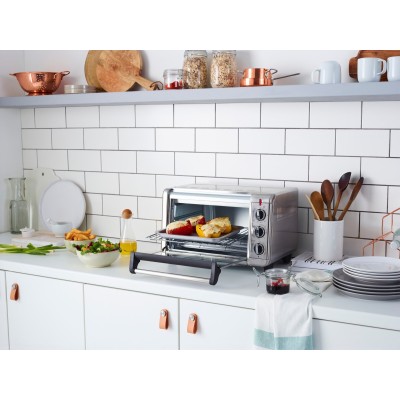 Піч електрична Russell Hobbs Air Fry Mini Oven, 12.6л, 1500Вт, механіч., гриль, конвенція, сіра (26680-56)