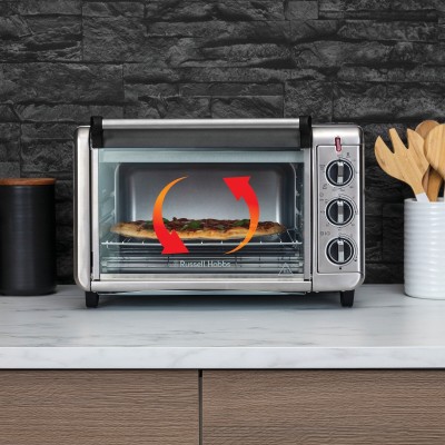Піч електрична Russell Hobbs Air Fry Mini Oven, 12.6л, 1500Вт, механіч., гриль, конвенція, сіра (26680-56)