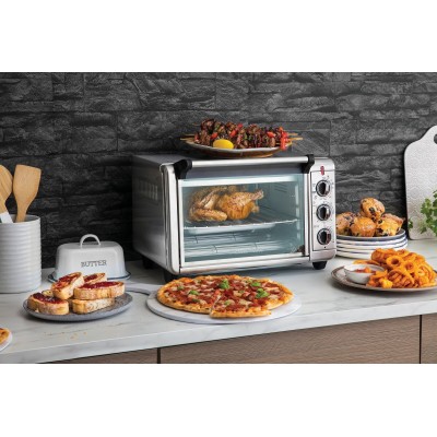 Піч електрична Russell Hobbs Air Fry Mini Oven, 12.6л, 1500Вт, механіч., гриль, конвенція, сіра (26680-56)
