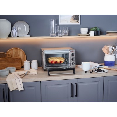 Піч електрична Russell Hobbs Air Fry Mini Oven, 12.6л, 1500Вт, механіч., гриль, конвенція, сіра (26680-56)