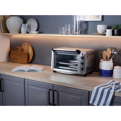Піч електрична Russell Hobbs Air Fry Mini Oven, 12.6л, 1500Вт, механіч., гриль, конвенція, сіра (26680-56)