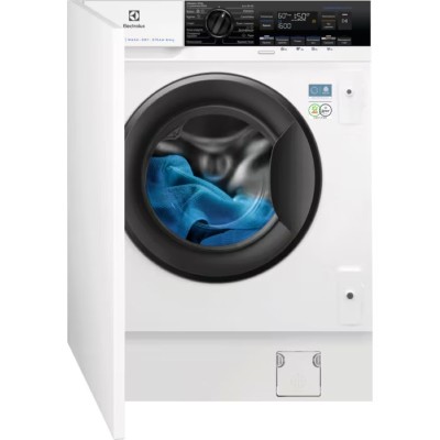 Прально-сушильна машина Electrolux вбудована фронтальна, 8(4)кг, 1600, D, 54см, дисплей, пара, інвертор, білий (EW7WN368SUI)