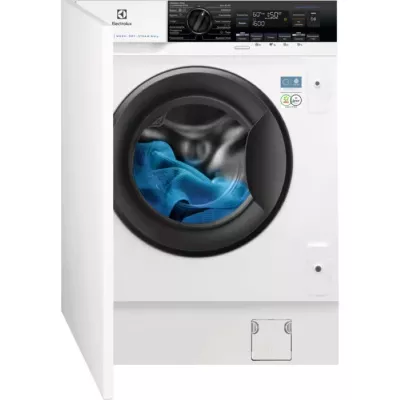 Прально-сушильна машина Electrolux вбудована фронтальна, 8(4)кг, 1600, D, 54см, дисплей, пара, інвертор, білий (EW7WN368SUI)