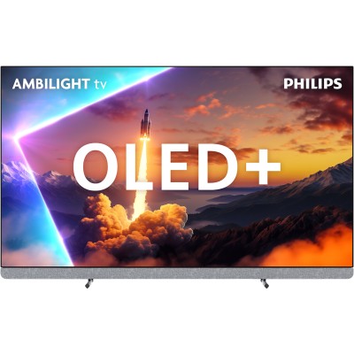 Телевізор 55" Philips OLED+ 4K 144Hz Smart Google TV Black Ambilight Bowers & Wilkins sound (55OLED910/12)