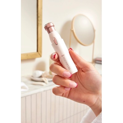 Тример Remington, для носа та вухі бороди , мережа+акум., насадок-2, сталь, рожевий (WFS200)