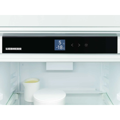 Холодильник Liebherr вбудований з нижн. мороз., 193.8x54.1х54.5, холод.відд.-202л, мороз.відд.-70л, 2дв., D, NF, диспл внутр., з