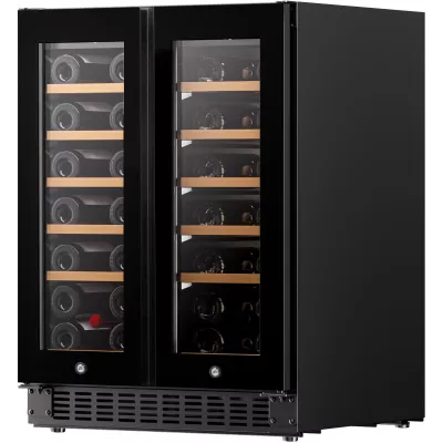 Холодильник Philco для вина, 87x60x57, холод.відд.-116л, зон - 2, бут-40, диспл, підсвітка, чорний (PW40GDC)