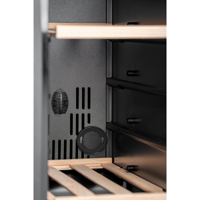 Холодильник Philco для вина, 87x60x57, холод.відд.-116л, зон - 2, бут-40, диспл, підсвітка, чорний (PW40GDC)