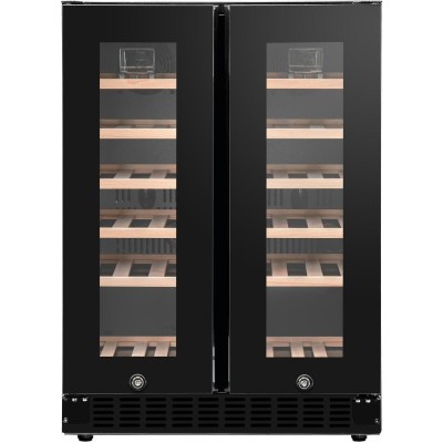 Холодильник Philco для вина, 87x60x57, холод.відд.-116л, зон - 2, бут-40, диспл, підсвітка, чорний (PW40GDC)