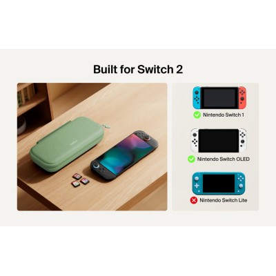 Чохол Belkin із акумулятором 10000мА·год для Nintendo Switch 2, Sage (ENA001HQSE-V2)