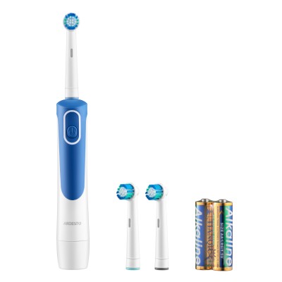 Щітка зубна електр. Ardesto, ETB-I009WB, 4,5т. колив/хв, насадок-3, IPX4, білий+синій