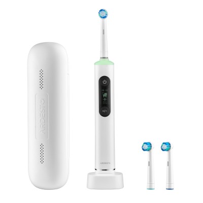 Щітка зубна електр. Ardesto, ETB-ID114W, 10т. колив/хв, насадок-3, з дісплеєм, IPX7, білий