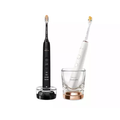Щітка зубна електр. Philips, Sonicare DiamondClean 9000 Series, набір , 62т. колив/хв, насадок-1, 2 шт в наборі, 1зарядн.стакан+