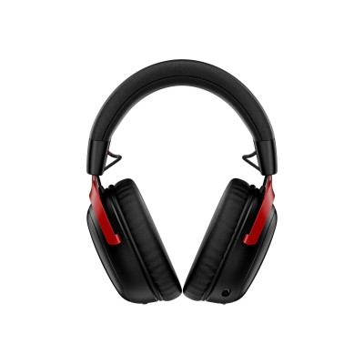 Гарнітура ігрова HyperX Cloud III S, WL/USB-A/USB-C, чорно-червоний (A59Z0AA)