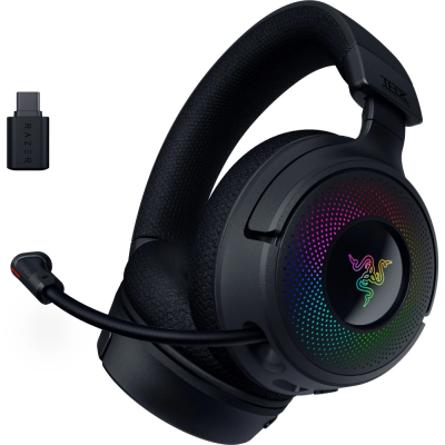 Гарнітура ігрова Razer Kraken V4, USB-A/WL/BT, RGB, чорний (RZ04-05170100-R3M1)