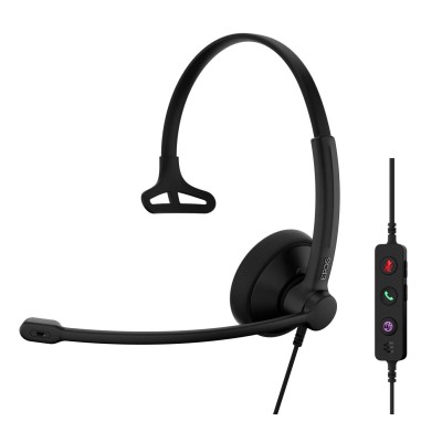 Гарнітура комп'ютерна моно On-Ear EPOS IMPACT 100 MS, USB C + A, Microsoft Teams, односпрямований, 2м, Чорний (1001419)