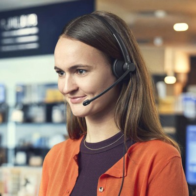Гарнітура комп'ютерна моно On-Ear EPOS IMPACT 100 MS, USB C + A, Microsoft Teams, односпрямований, 2м, Чорний (1001419)