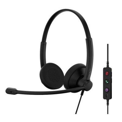 Гарнітура комп'ютерна стерео On-Ear EPOS IMPACT 100 MS, USB C + A, Microsoft Teams, односпрямований, 2м, Чорний (1001421)