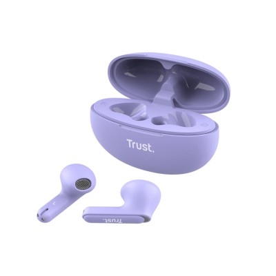 Навушники TWS Trust Yavi Earphones BT 5.3, ENC, SBC, Mic, Фіолетовий (25299_TRUST)