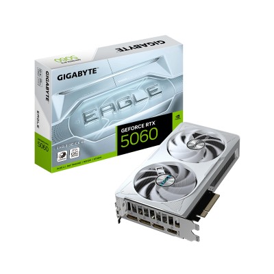 Відеокарта GIGABYTE GeForce RTX 5060 8GB GDDR7 EAGLE OC ICE (GV-N5060EAGLEOC_ICE-8GD)