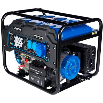 Генератор газобензиновий Enersol EPG-5500SEL 230В, 1 фаза, 5.5кВт, електростартер, 78.4кг