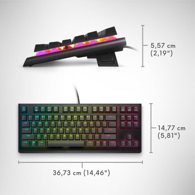 Клавіатура Dell Alienware Tenkeyless Gaming Keyboard - AW420K - Black (545-BBDY)